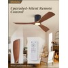 Fanbulous 52" Ceiling Fans with Lights and Remote Control,Modern Flush