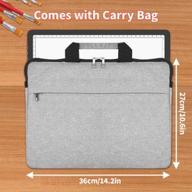 TSOCOS 11000Lux A4 Diamond Art Light Board with Carry Bag, High-Brightness Light Pad with Side Physical Buttons & 6 Levels of Brightness, 3 Colors Light Box for Tracing, Diamond Painting