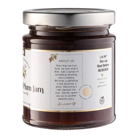 Gourmanity Royal Preserve Victoria Plum Jam, Delicious Plum Preserves 7.58oz /215gr Jar