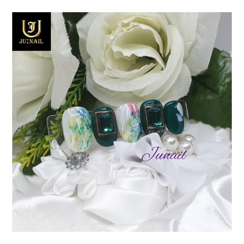 ❗Discount❗ Green Zone Handmade Nail Tips - Short Oval /