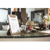 SIGEL Menu Clipboard A5 Beige with Stand Function Sturdy Clipboard