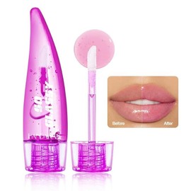 BIOKUSY Lip Glow pH Lip Color Changing Lip Gloss - Thermal Discoloration, Tinted Plumping Lip Oil with Long Lasting Moisture & Natural, Radiant Finish (#06)