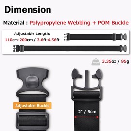 Luggage Straps for Suitcases Heavy Duty Adjustable Travel Belts with Sliding Buckle Easy to Identify Travel Accessories for Connecting Two Suitcases 4 Pack (Orange)