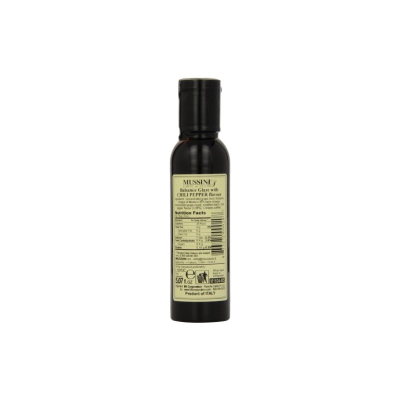 Mussini Crema, Peperoncino Balsamic Glaze with Chili Pepper, 5.07-Ounce Bottles