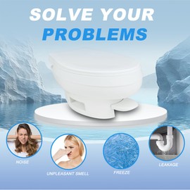 31705 31688 31687 31653 RV Toilet Water Valve kit- Freeze Resistance & Leakage-Resistant RV Toilet Parts for Thetford Aqua-Magic V High and Low by Vypart