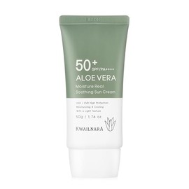 WELCOS Kwailnara Aloe Vera Moisture Crema Solar Calmante Real | Hidratante | No Nano Y Sin Grasa | Cuidado De La Piel Coreano Para La Protección Solar