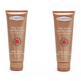 Clarins Sheer Bronze Tinted Self Tanning For Legs 4.4 Oz / Lot Of 2