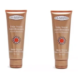Clarins Sheer Bronze Tinted Self Tanning For Legs 4.4 Oz / Lot Of 2