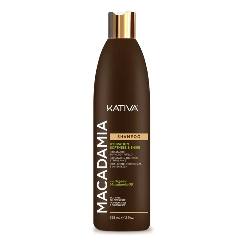 Kativa Macadamia Shampoo Hidratante Cabello Seco 355ml