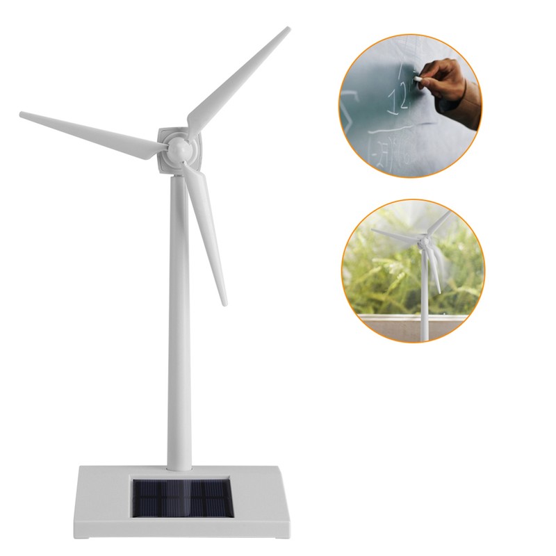 Mini Solar Energy Wind Mill Toy Kids Children Science Teaching