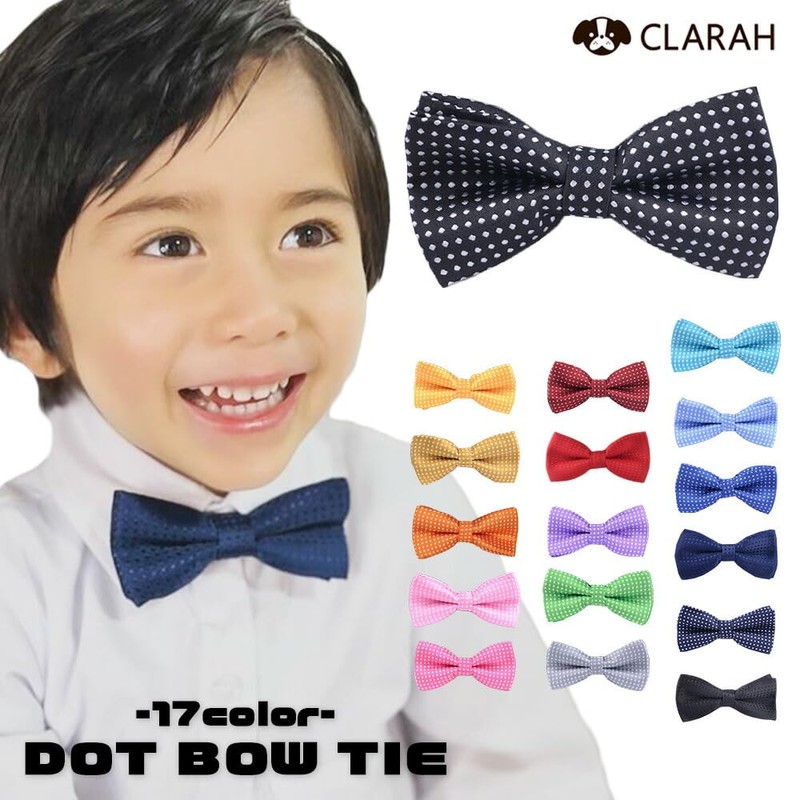 CLARAH ba171226287 Kids' Bowtie, Boy, Plain, Formal, Kids, Easy, Stylish,