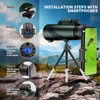 10X42 HD Monocular Telescope for Adults, High Powered Compact BAK-4