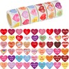 3000 Pieces 1 Inch Heart Stickers Labels Christmas Valentines Day