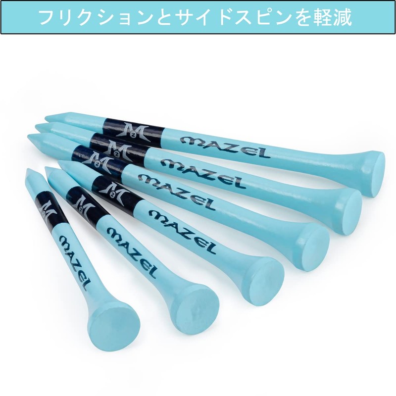 MAZEL Golf Tees Wood Tees Long Tees 70mm/83mm (Pack of