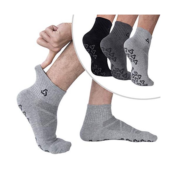 Anti-Skid Socks With Grips Non Slip Socks Ideal For Pilates,