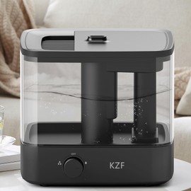 Humidifier for Bedroom, 2.2L Ultrasonic Cool Mist, Easy Clean Freely Adjust the Humidity, Suitable for Bedroom Study Room Kids Room Yoga, Quite (Black)