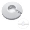 MroMax Fit 1/2" White Plastic PP Pipe Cover, 16mm (5/8")
