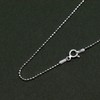 Kualitas Genuine 925 Sterling Silver Diamond Cut 1.2mm Ball Chain