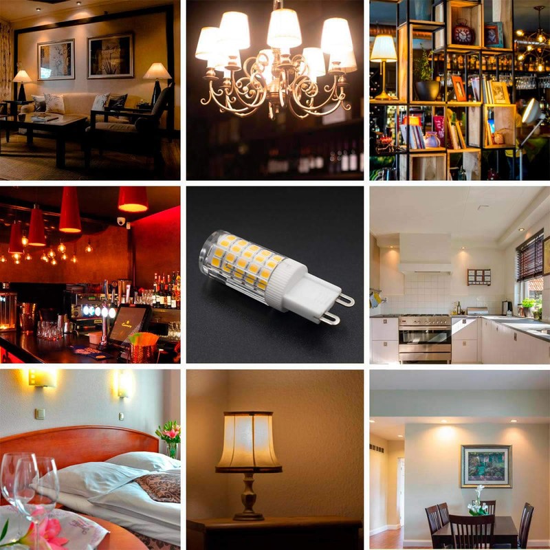 TZHILAN G9 LED Bulb, 6W (60W Halogen Equivalent),110V-130V, G9 Base