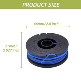 SopimusZ String Trimmer Spool Line and Cover Compatible with Spear & Jackson GT450, GT600, N1F-GT-280/450-D, N1F-GT-300/600-D, S4528ET, S6030ET, RTX500, GT3010 (Spool *6+Caps*2)