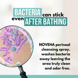 Noveha Perineal Spray & Cleanser | No-Rinse Formula for Daily Hygiene & Odor Control | Gentle Care for Postpartum, Seniors & Sensitive Areas | 8oz