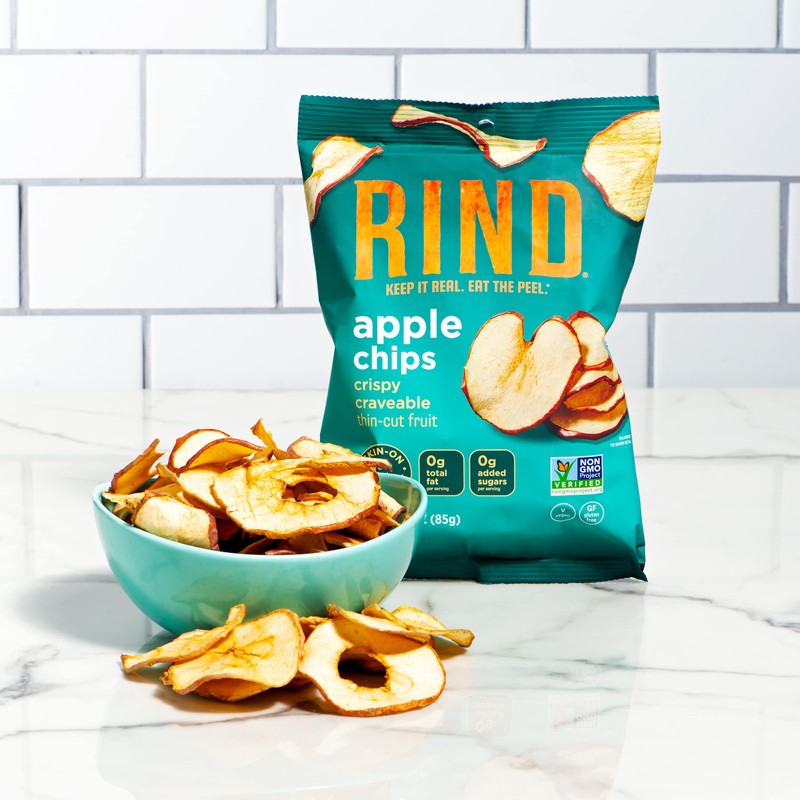 RIND Snacks | Unsweetened Apple Chips | 100% Sweet Fuji