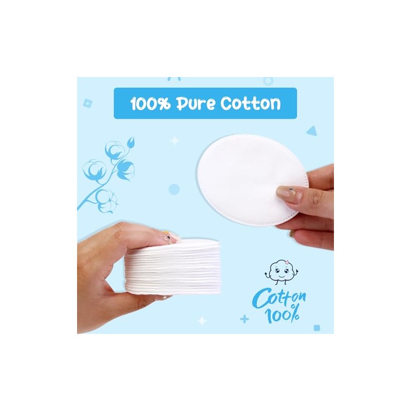 Cottonessence Almohadillas ovaladas de algodón (100 unidades) - 100% algodón