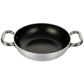 Pentole Agnelli FAMA10SEL20 Select Tegame in Alluminio, 2 Manici in Acciaio Inossidabile, 20 cm, Argento