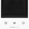 HVAC OV 10" x 10" Inch (Grille Dimensions) Black Plastic