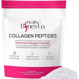 Healthy Bones Co. FORTIBONE Premium Bone Health Collagen Peptides w/Fortigel, Verisol (30 Ct)