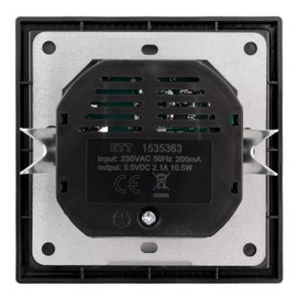 MC Power Socket 2 x USB Ports Type A I Shallow I Protective Contact Socket Wall Socket with USB Connection - 5 V/2.1 A for Smartphone Tablet