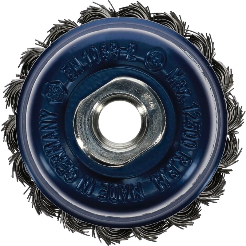 Osborn 2608151 Cup Brush M14 Knotted of Steel Wire, 0