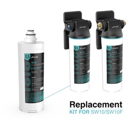 Frizzlife SW10-HF Replacement Housing Kit With PLC10 Filter Cartridge Inside - For SW10 and SW10F Under Sink Water Filter Systems