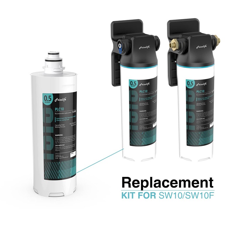Frizzlife SW10-HF Replacement Housing Kit With PLC10 Filter Cartridge Inside