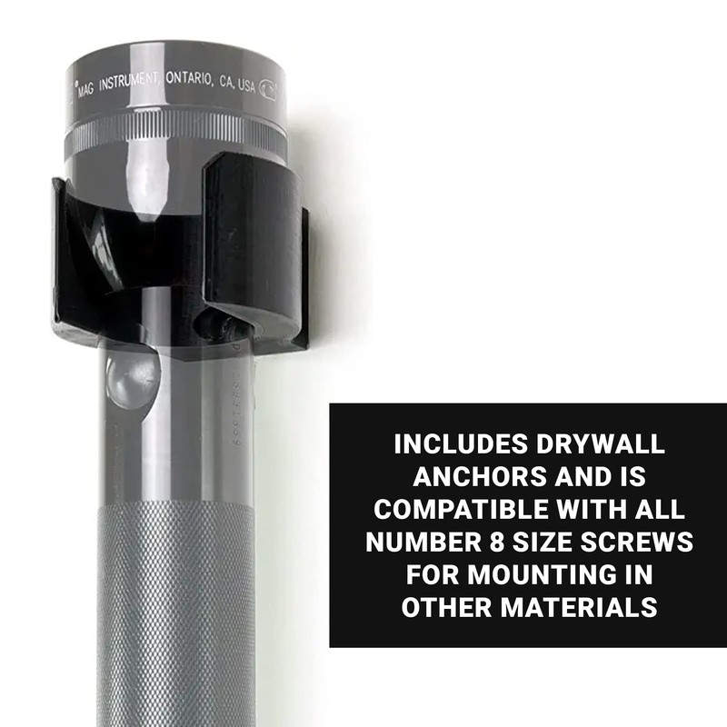 Spartan Mounts Heavy-Duty Flashlight Mount Compatible with MagLite D-Size |