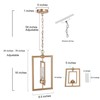 GEPOW Gold Pendant Light, 1-Light Modern Kitchen Pendant Lights with