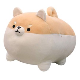 Auspicious beginning Shiba Inu Stuffed Animal Plush - 15.8'' Cute Corgi Dog Pillow and Toy, Soft Anime Kawaii Christmas Birthday Gifts for Boys and Girls Stuffed Animals Kawaii Decor