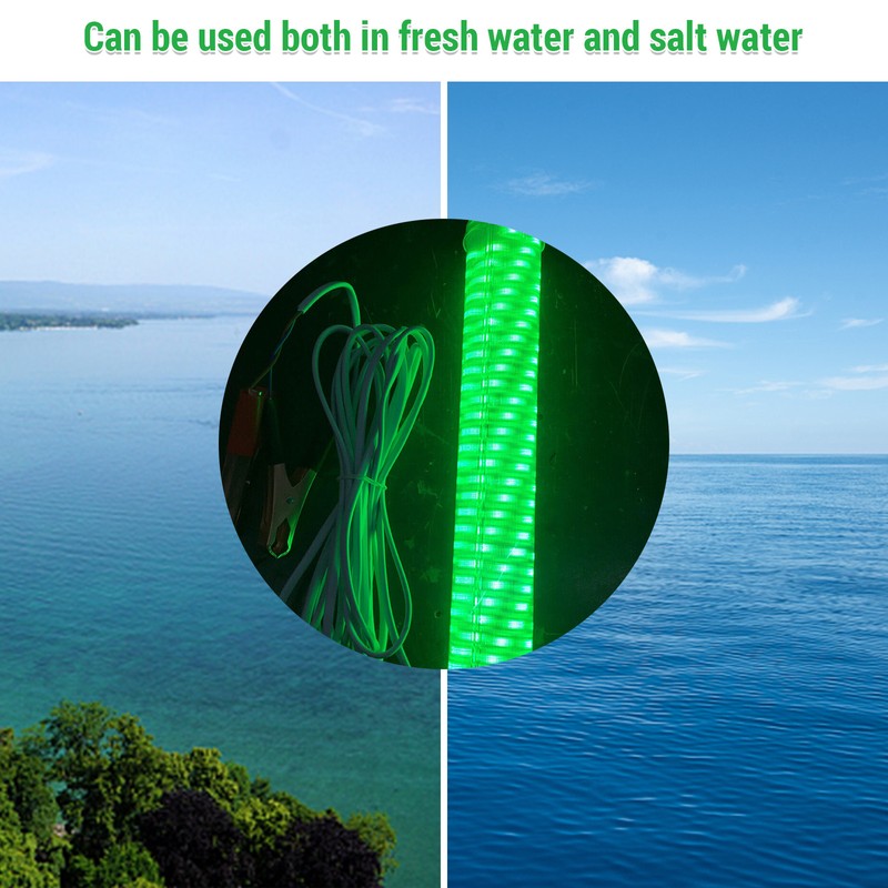 12V 120/150 LED Submersible Fishing Light Underwater Fish Finder Lamp
