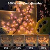 Gresonic Cherry Blossoms Willow Vine Wall Decoration - 48 LEDs