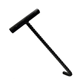 Manhole Lid Hook, Stainless Steel Manhole Lid Hook, T Shaped Channel Lid Lifter, Manhole Hook, Duct Lid Lifter, Suitable for Opening Manhole Lids and Closing Garage Roller Shutters