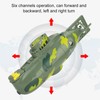 Mini Simulation Military Remote Control 6 Channel Submarine Toy Model