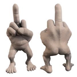 DEETREK Nachahmung Stehendes dekoratives Zubehör Statue, lustige Persönlichkeitsstatue, lustige 3D-Statue, Geschenk, Familien-Esstisch-Statue, Dekoration, Esstisch-Streichstatu