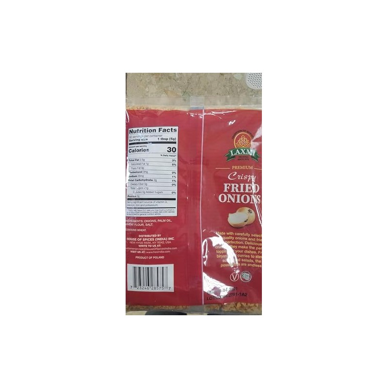 Laxmi Crispy Fried Onions 14 oz