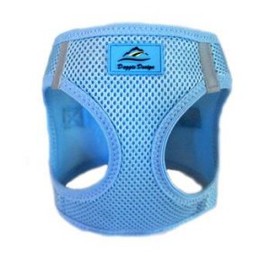 DOGGIE DESIGN American River Ultra Choke Free Dog Harness (M, Light Blue)