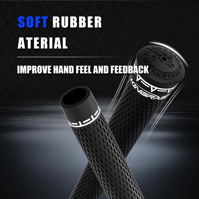 KINGRASP Golf Grips,13 Pack Rubber Grips,High Traction & Feedback,Complete Repair