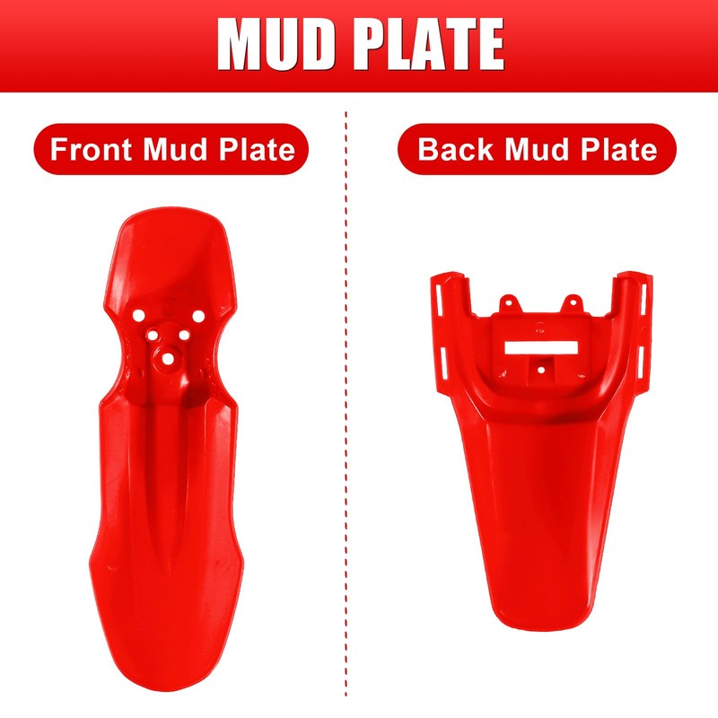 ABS Plastics Kit with High Elasticity Tall Seat, Pit Dirt