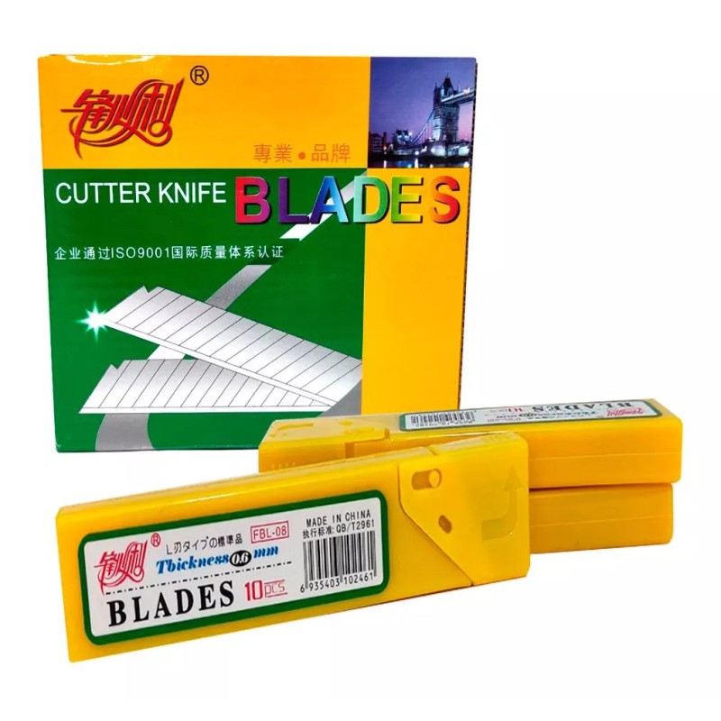 BLADES 100 Repuestos Navaja Cutter Exacto 18mm Grueso Acero