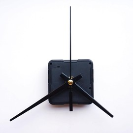 Watch Movement Handmade Wall Clock Movement Clock Shaft Hand Set DIY 3 Pointers Set Clock Movement Handmade Wall Clock(Black Rectangle)