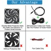 Solar Panel Fan 10W Exhaust Fan Dual Layer Metal Shell