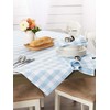 DII Buffalo Check Collection Classic Tabletop, Table Topper, 40x40, Light